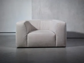 BO LIVING - Upholstered armchair with armrests by Piet Boon - view 2